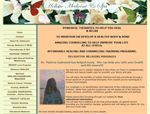 Tablet Screenshot of holisticmedicineandspa.com